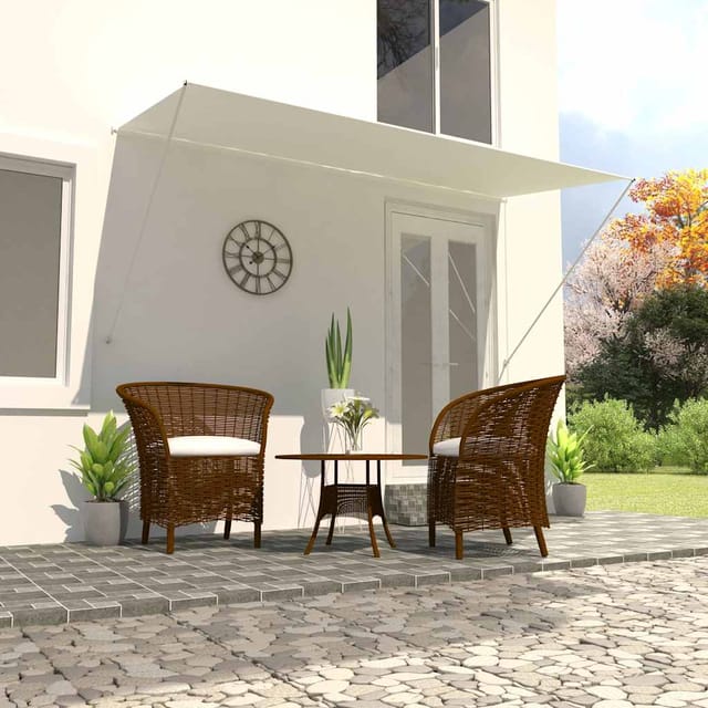 vidaXL Einziehbare Markise 300x150 cm Creme 143767