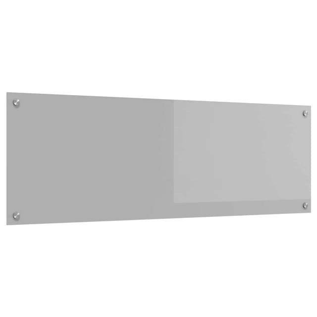 vidaXL Küchenrückwand Hellgrau 120 x 40 x 0,6 cm Gehärtetes Glas 42001307
