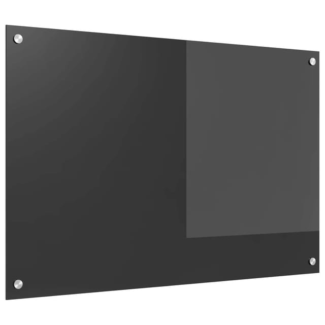 vidaXL Küchenrückwand Dunkelgrau 90 x 60 x 0,6 cm Gehärtetes Glas 42001246