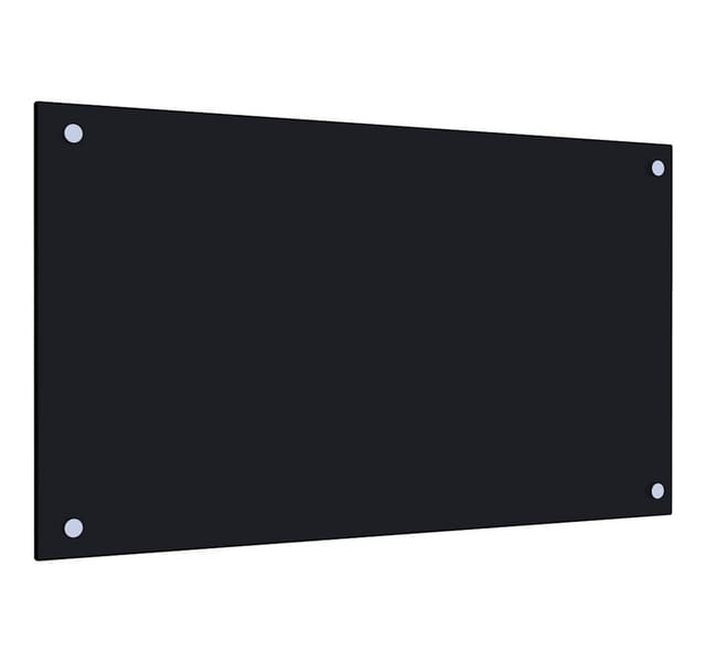 vidaXL Küchenrückwand Schwarz 70x40 cm Hartglas 249481