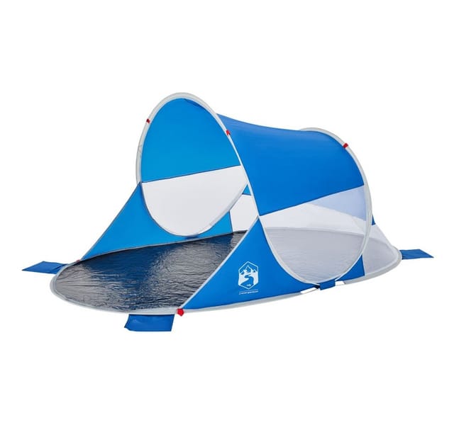 vidaXL Strandzelt Azurblau Pop-Up Wasserdicht 4004149