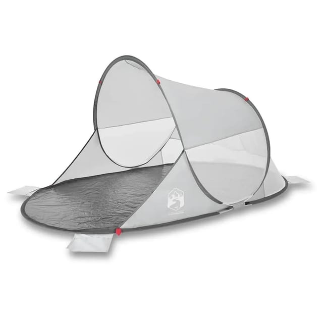 vidaXL Strandzelt Grau Pop-Up Wasserdicht 4004151