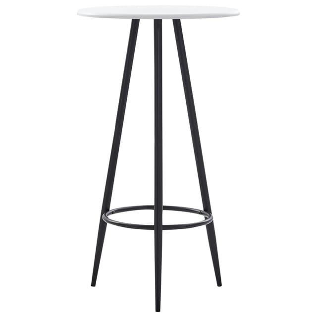 vidaXL Bartisch Weiß 60x107,5 cm MDF 281544