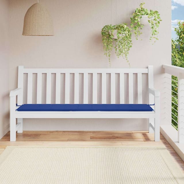 vidaXL Gartenbank-Auflage Königsblau 200x50x4 cm Oxford-Gewebe 314099