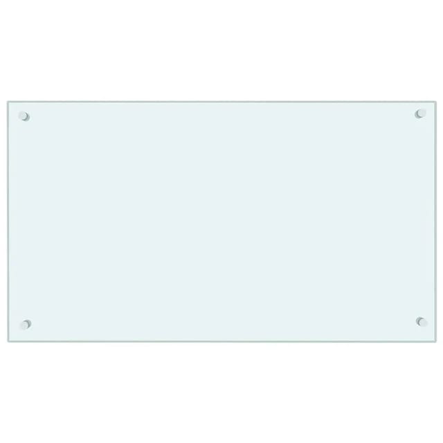 vidaXL Küchenrückwand Weiß 90x50 cm Hartglas 249458