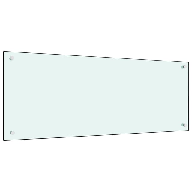 vidaXL Küchenrückwand Weiß 100x40 cm Hartglas 249460