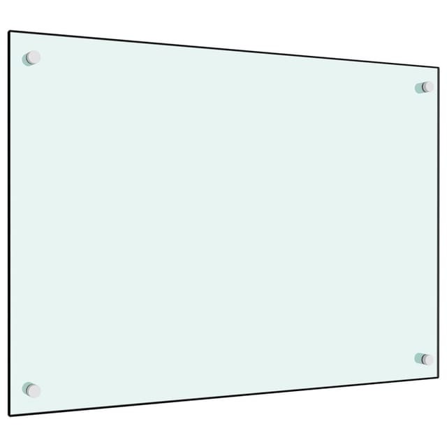 vidaXL Küchenrückwand Weiß 70x50 cm Hartglas 249452