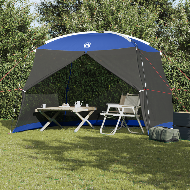 vidaXL Zelte mit Dach Azurblau 320 x 320 x 218 cm Polyester 4100688