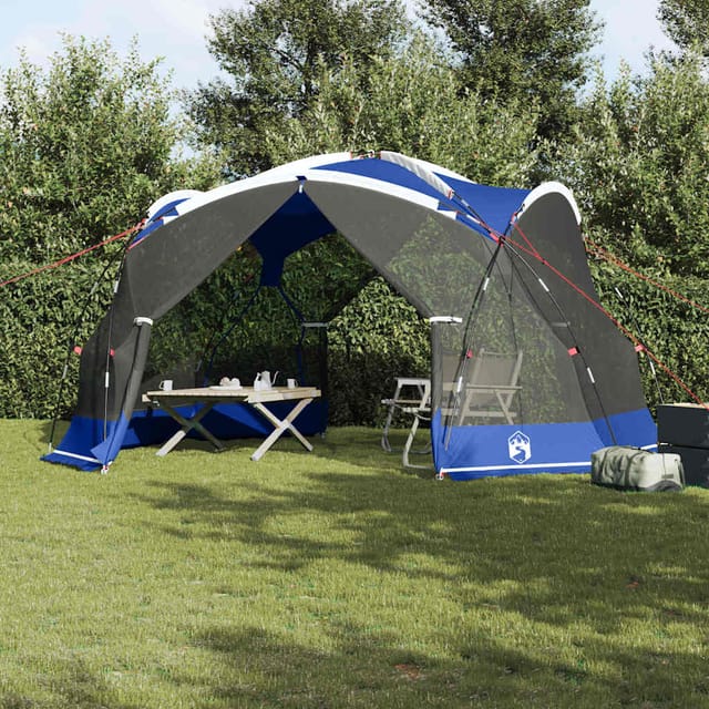 vidaXL Zelte mit Dach Azurblau 434 x 434 x 230 cm Polyester 4100694