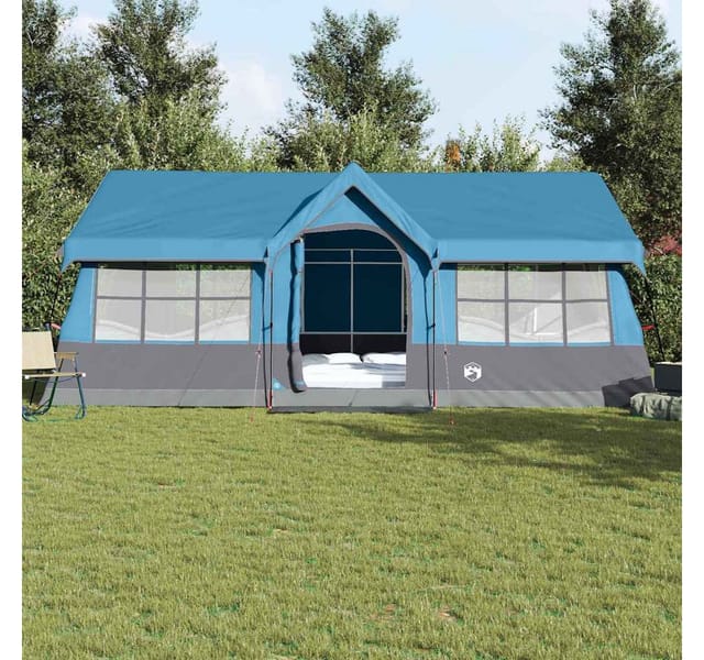 vidaXL Zelte mit Dach Blau 622 x 295 x 238 cm Polyester 4100701