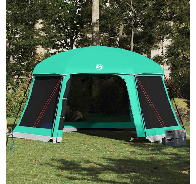 vidaXL Poolzelt mit Abnehmbarem Überzelt Netzwänden Meergrün 512x458cm 4100626