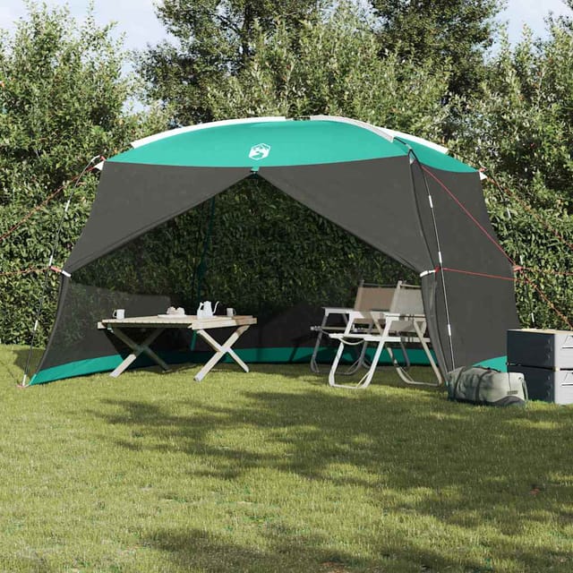 vidaXL Zelte mit Dach Meergrün 380 x 380 x 225 cm Polyester 4100692
