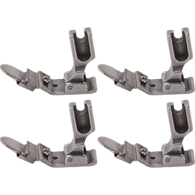 Set Mit 4 Verstellbaren Saumfüßen Für Industrienähmaschinen, Rostbeständig, Mit Rollsaum