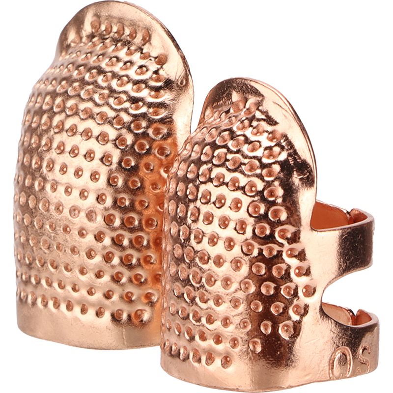 Verstellbarer Retro-metallfingerhut, Fingerschutz Zum Nähen, Diy-werkzeug Zum Quilten, Sticken Und Handarbeiten, Roségold