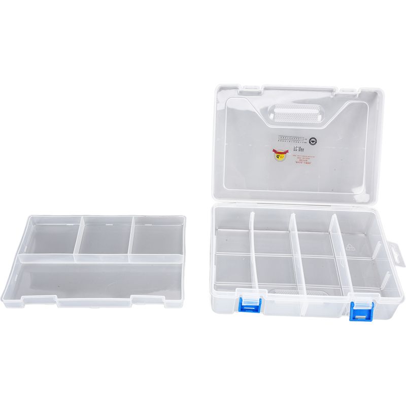 Herausnehmbare, Durchsichtige Aufbewahrungsbox Aus Kunststoff Für Accessoires, Aufbewahrungsbehälter Für Ohrringe Und Ohrstecker, Herausnehmbare Fächer, Stabiler Münzorganizer.