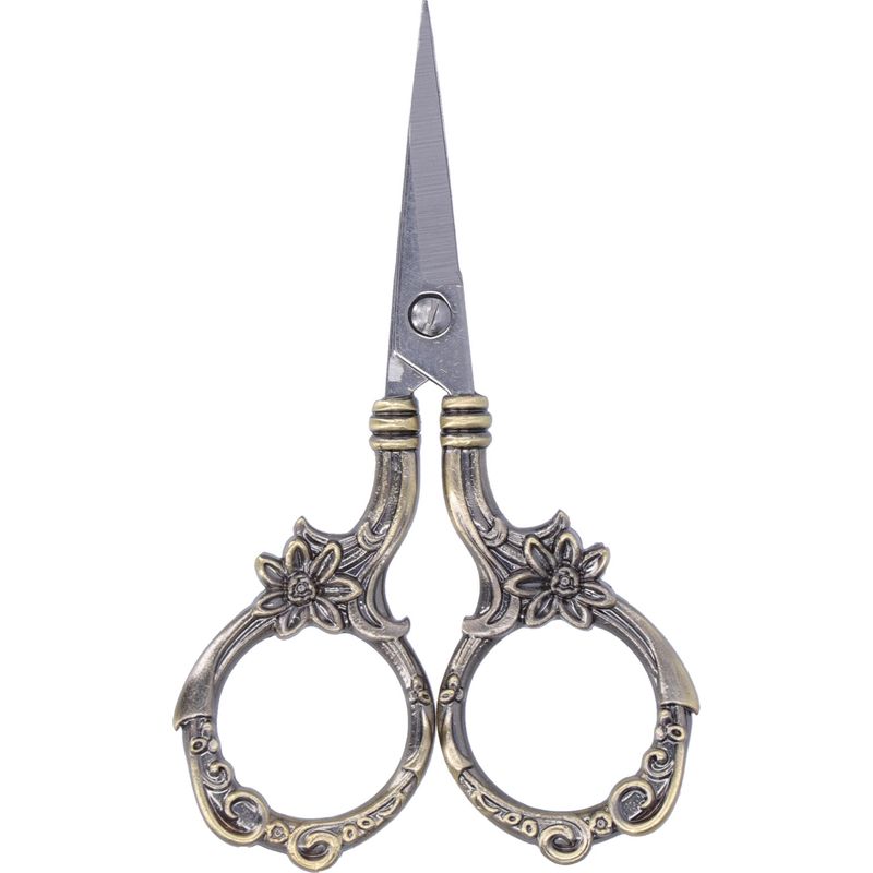 Vintage-spatel, Diy-blumen Im Europäischen Stil, Sticknadeln, Retro-bronze-bastelkollektion