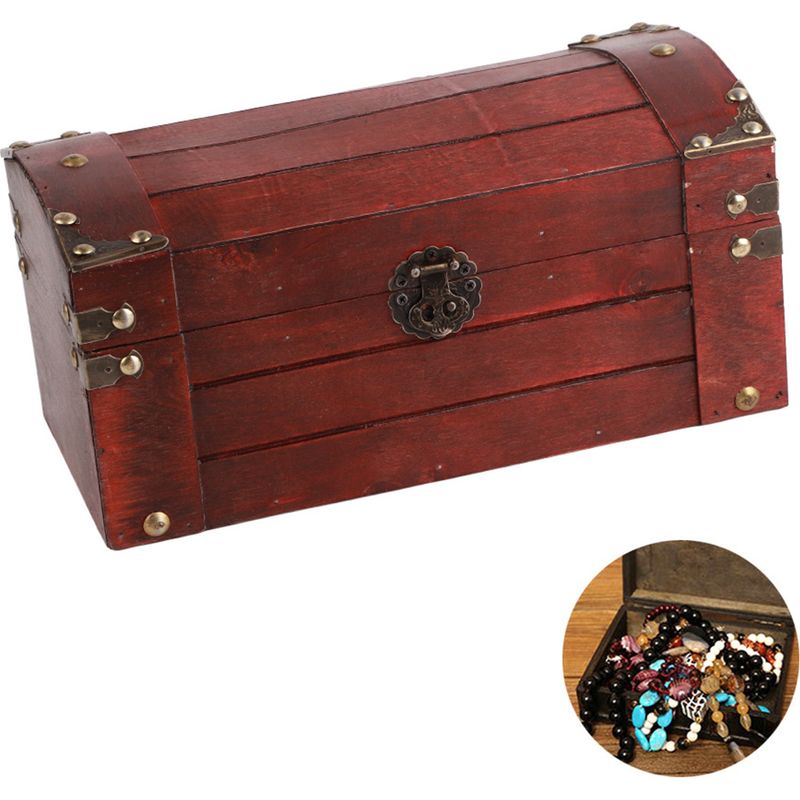 Vintage, Handgefertigte Aufbewahrungsbox Aus Holz Für Elegante, Handgefertigte Schmuckstücke Im Retro-stil
