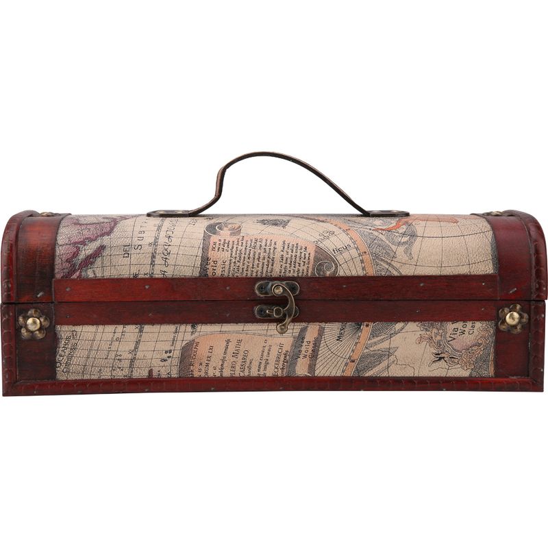 Vintage Geschenkbox Aus Holz Für Rotwein- Oder Champagnerflaschen – Geschenkset Für Hochzeiten/jubiläume