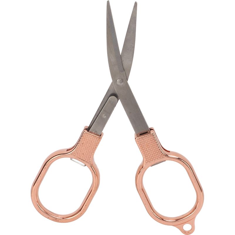 Tragbare, Klappbare Stickschere Mit Schneideklinge, Roségoldfarben, Aus Edelstahl Zum Schneiden Von Stoffen