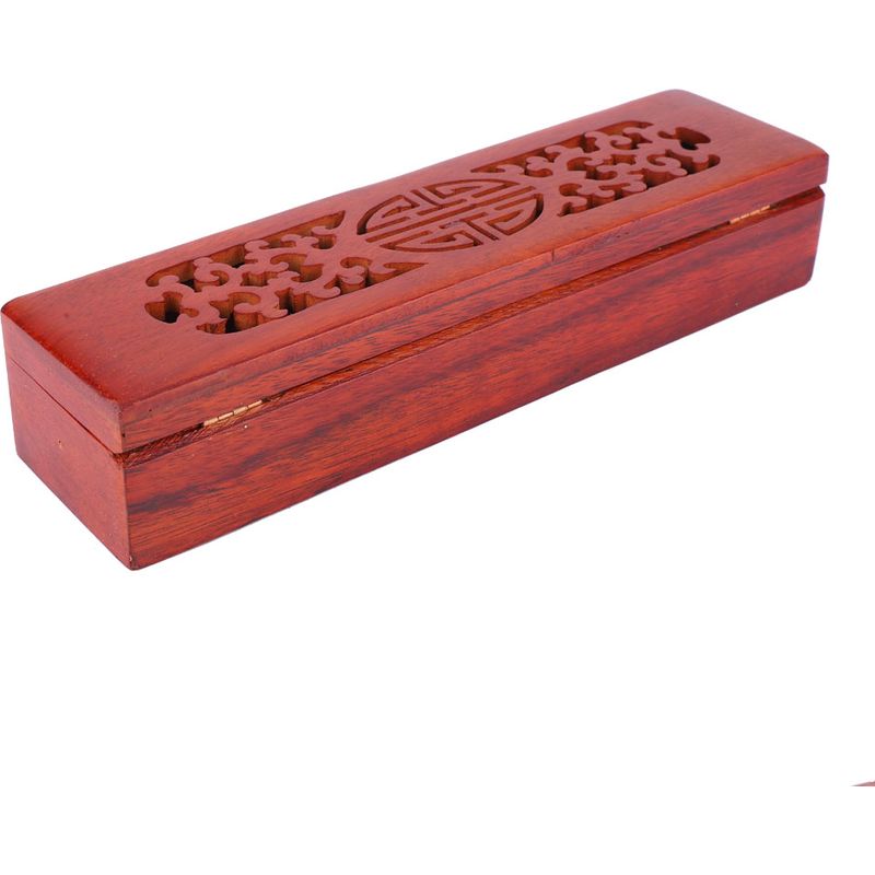 Vietnamesische Nanmu-essstäbchenbox, Horizontaler Räuchergefäß, Passende Durchbrochene Räucherbox (3)
