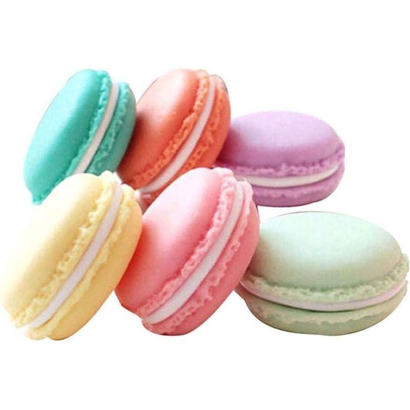 6er-packung Macaron-boxen, Bunte Aufbewahrungsboxen In Macaron-form, Organizer Für Schmuck Und Halsketten, Kleine Größe