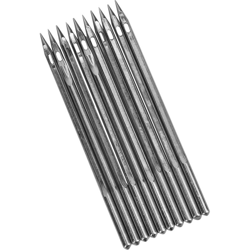 Packung Mit 10 Silbernen Edelstahlnadeln Für Schuhreparaturmaschinen (sl-26)