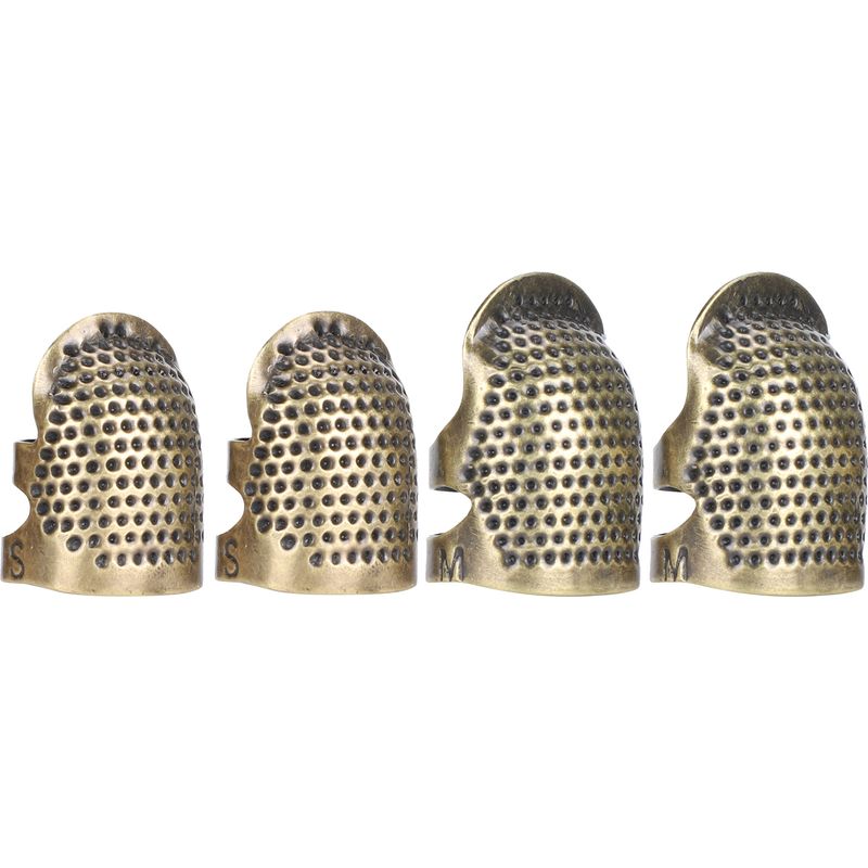 Nähring Aus Messing, Verstellbarer, Rutschfester Fingerhut Für Daumen Und Zeigefinger, Fingerschutz (015, Größe M)