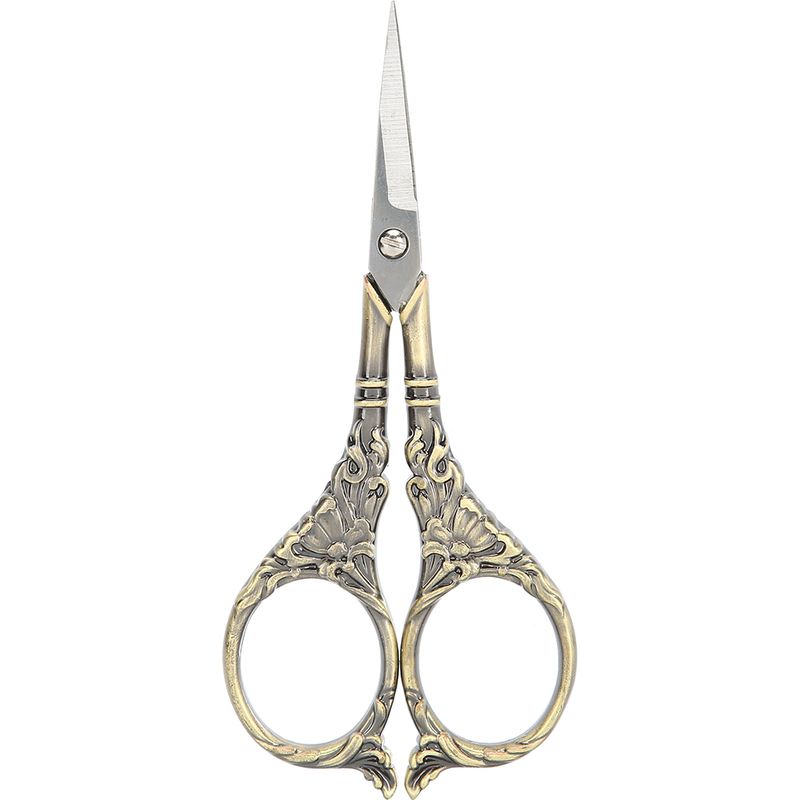 Paar Europäische Retro-scheren, Diy-bastel-stickwerkzeug, Kreativ Und Raffiniert, Antiker Stil (bronze, B01-003-00124)
