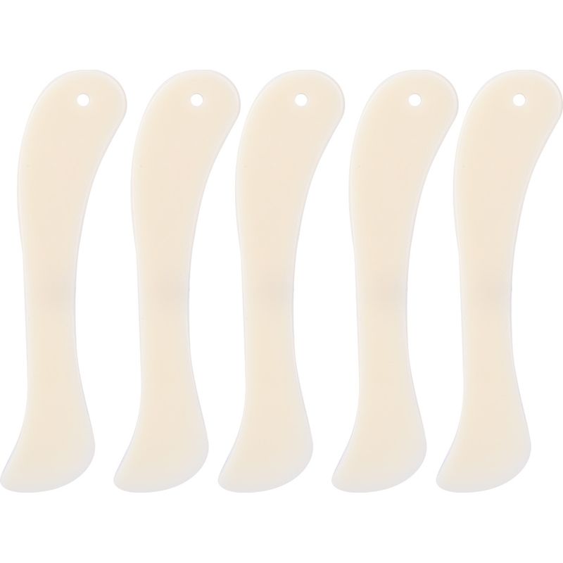 Set Mit 5 Weißen, Plissierten, Handgefertigten Lederbeuteln Mit Kunststofffinish Für Diy-näharbeiten, Kantenbearbeitung Sowie Nähwerkzeuge Und Zubehör (kurze Ausführung)