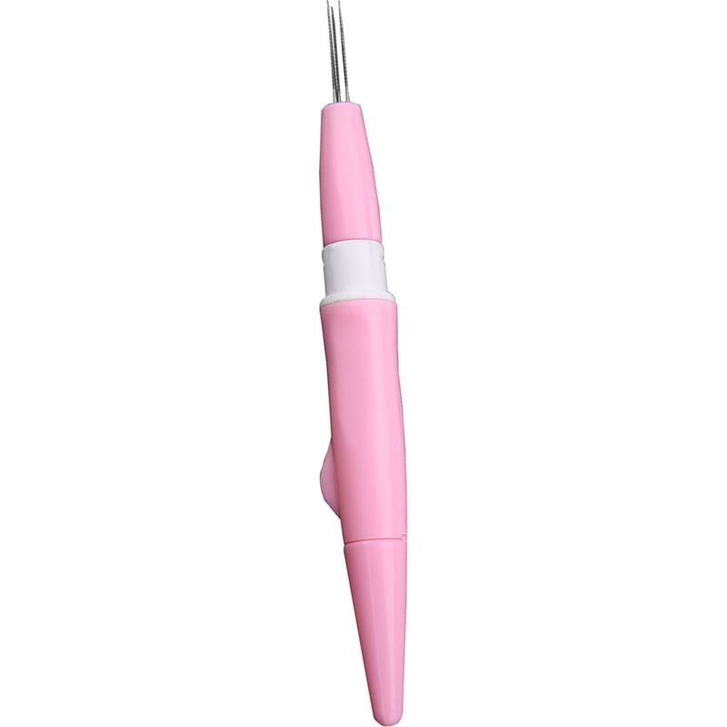 Lochstift Für Sticken Und Filzen, Set Mit 3 Feinen Nadeln, Diy-bastelwerkzeug (rosa)