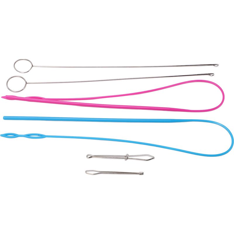 Set Mit 6 Nähschlaufen Aus Edelstahl, Komplettes, Verformungsbeständiges Werkzeug, Für Heimnähprojekte Und Diy-projekte.