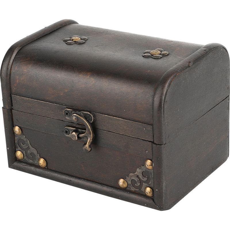 Handgefertigte, Antike Aufbewahrungsbox Aus Holz Für Schreibtischschmuck. Dekoratives Accessoire.