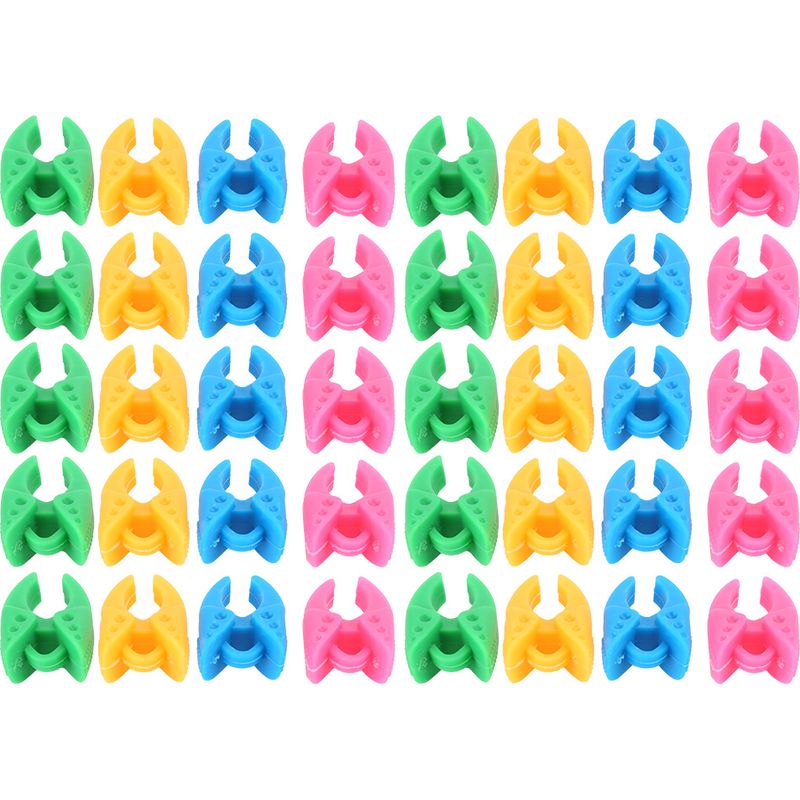 Set Mit 40 Farbigen Silikon-spulenclips, Clips Für Nähgarnzubehör