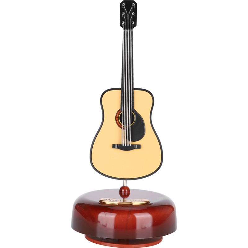 Gitarrenförmige, Drehbare Spieluhr, Mini-wohndekoration, Musikinstrumenten-ornament, Kleines Geschenk