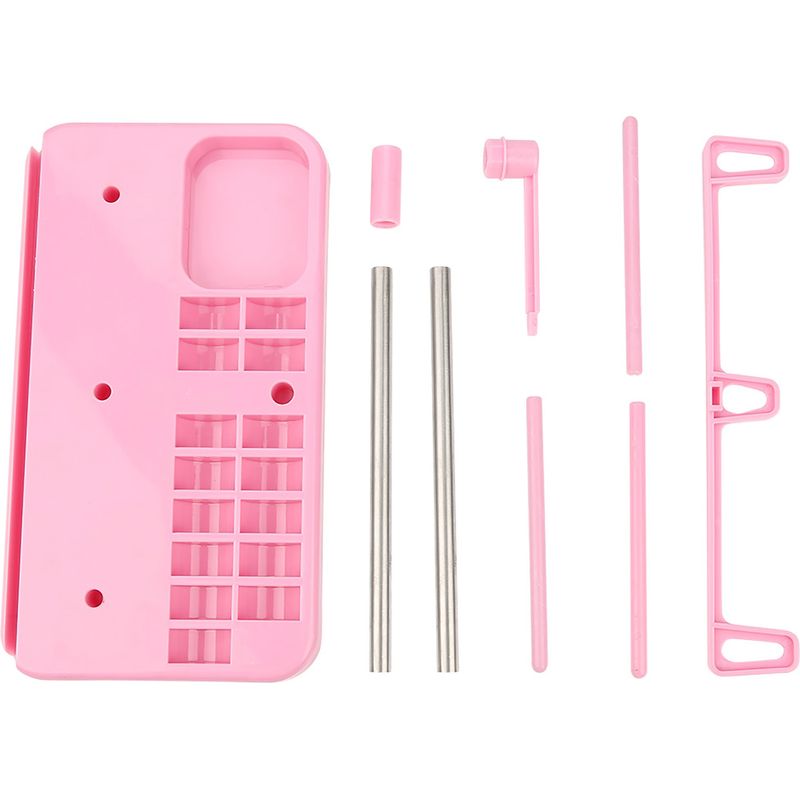 Set Aus 3 Kegelförmigen Stickgarnhaltern, Rosa Spulenhalter, Zubehör Für Haushaltsnähmaschinen