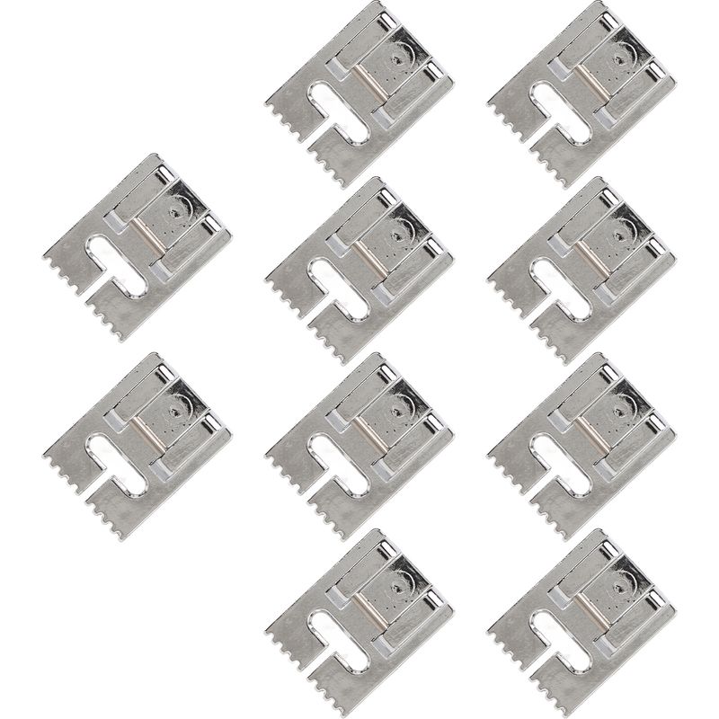 Set Mit 10 Gerillten Nähfüßen 5/7/9, Strapazierfähige, Glänzende Oberfläche Ohne Grate, Edelstahl Für Haushaltsnähmaschinen