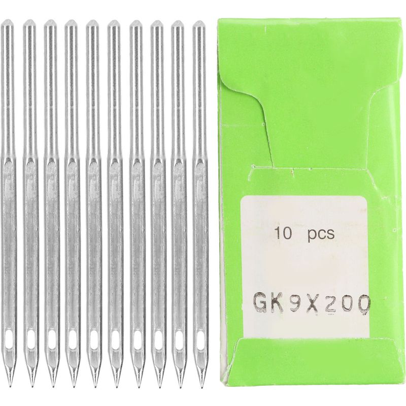 Set Mit 10 Robusten, Gratfreien Nähmaschinennadeln Aus Stahl Für Haushaltsstickmaschinen (gk9), 5 Cm, 200