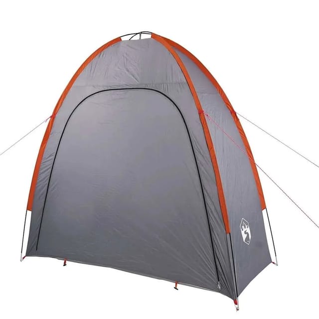 vidaXL Beistellzelt Grau und Orange Wasserdicht 94577
