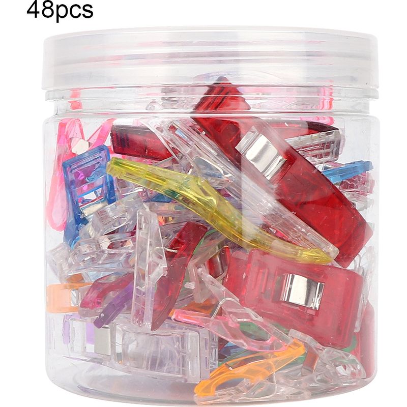 48 Clips/packung Nähclips, Nähzubehör, Einfassclips, Patchwork- Und Strickklammern