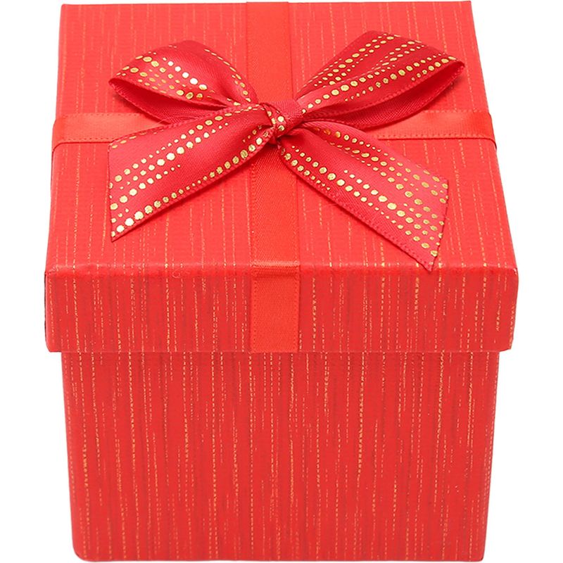 Rote Geschenkboxen Mit Deckel, 9,9 X 9,4 X 9,9 Cm, Für Hochzeit, Weihnachten, Geburtstag, Valentinstag, Hm2330406