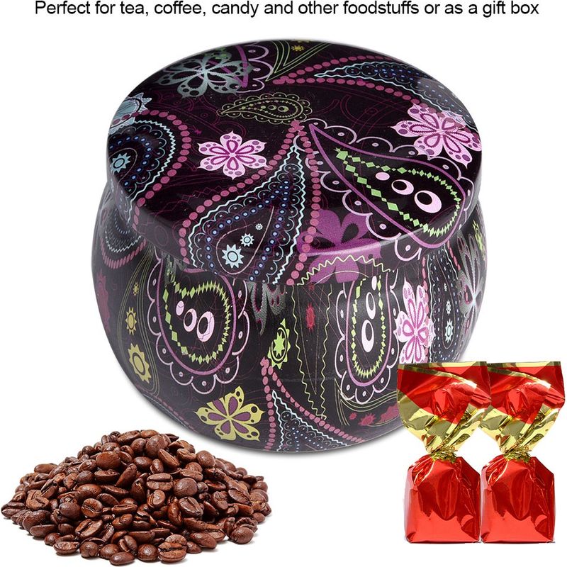 Aufbewahrungsbox Aus Weißblech, Metalldose Für Haushalt Und Küche, Ideal Für Tee, Kaffee, Süßigkeiten, Schmuck Und Geschenke (a)