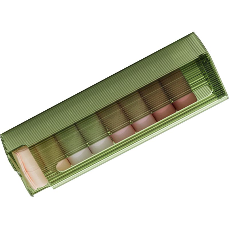 Wandmontierte Aufbewahrungsbox Für Unterwäsche, Multifunktionaler Organizer Für Slips, Socken Und Andere Unterwäsche, Ideal Für Bad, Küche Oder Als Müllbeutel, Durchscheinend Grün