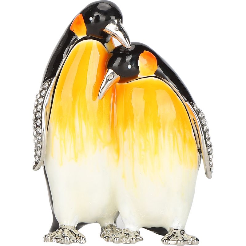 Pinguinpaar Als Schreibtischdekoration, Bastelbedarf, Schmuckaufbewahrungsbox