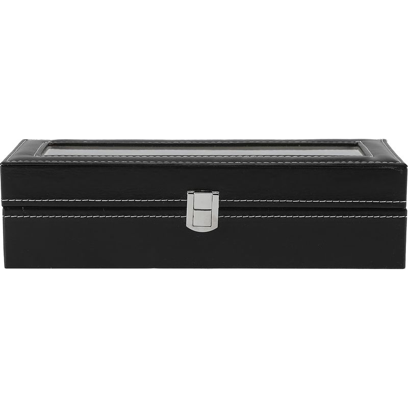 Hochwertige Aufbewahrungsbox Aus Pu-leder Mit 6 Fächern Für Uhren Und Schmuck (trendprodukt)
