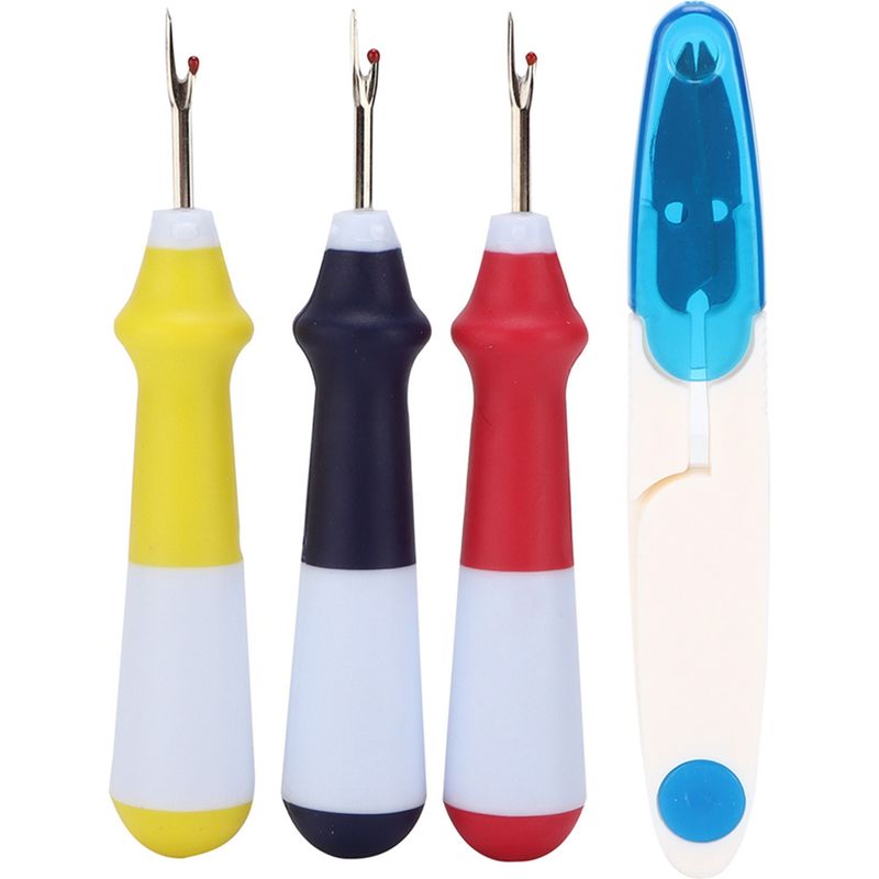 Farbenfrohe, Robuste Nahttrenner Aus Edelstahl Mit Praktischen, Ergonomischen Griffen Zum Nähen, Sticken Und Patchworken (030)
