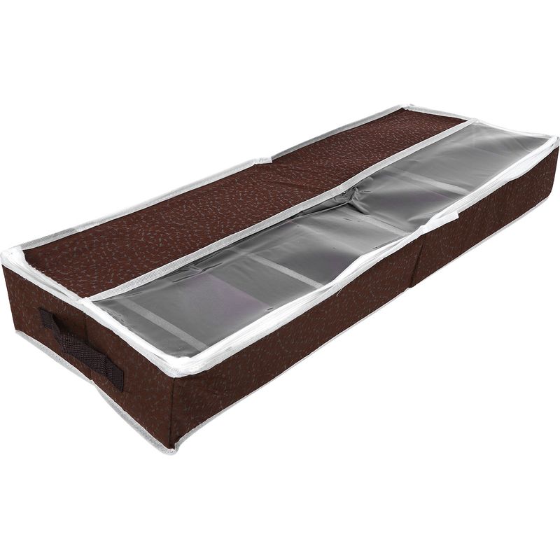 Wasserdichte Schuhaufbewahrungsbox Mit Reißverschluss, Pvc-deckel, Verstellbaren Fächern, Größe S (80 X 25 X 10 Cm).