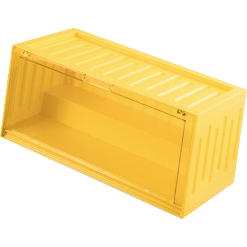 Aufbewahrungsbox Für Figuren, Staubdicht, Transparente Gelbe Vitrine