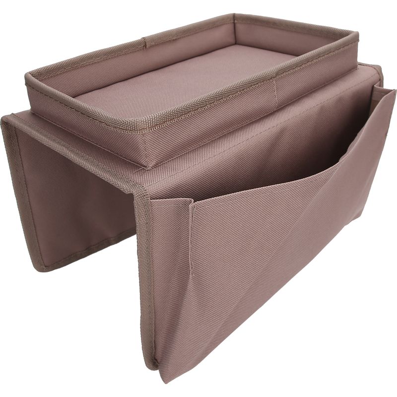 Fernbedienungs-organizer Mit 4 Fächern Für Sofalehne, Sesseltasche Mit Becherhalter Und Kaffeetablett