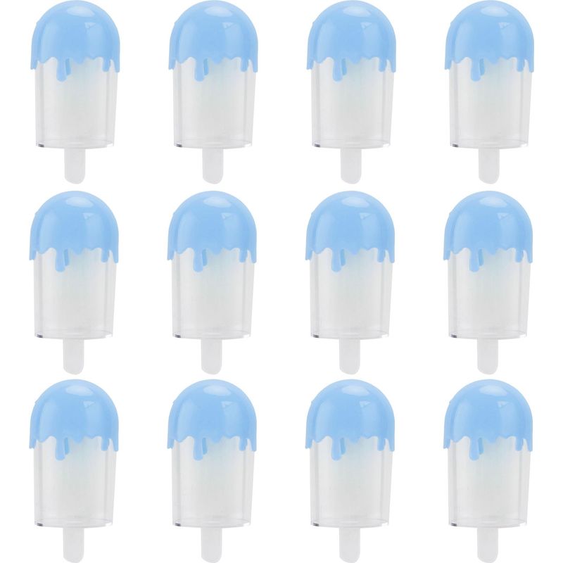 Set Mit 12 Eiscremeförmigen Bonbondosen Aus Kunststoff, Süßigkeitenbehälter, Hochzeitsfeier, Blau