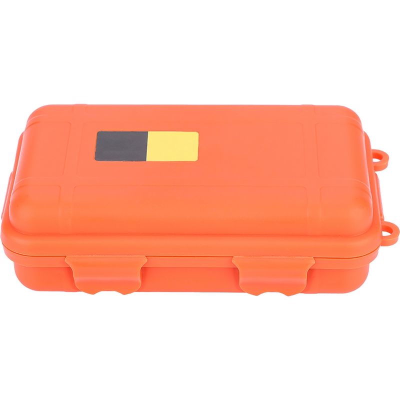 Große Orangefarbene Wasserdichte, Staubdichte Und Druckbeständige Edc-überlebensbox (everyday Carry).